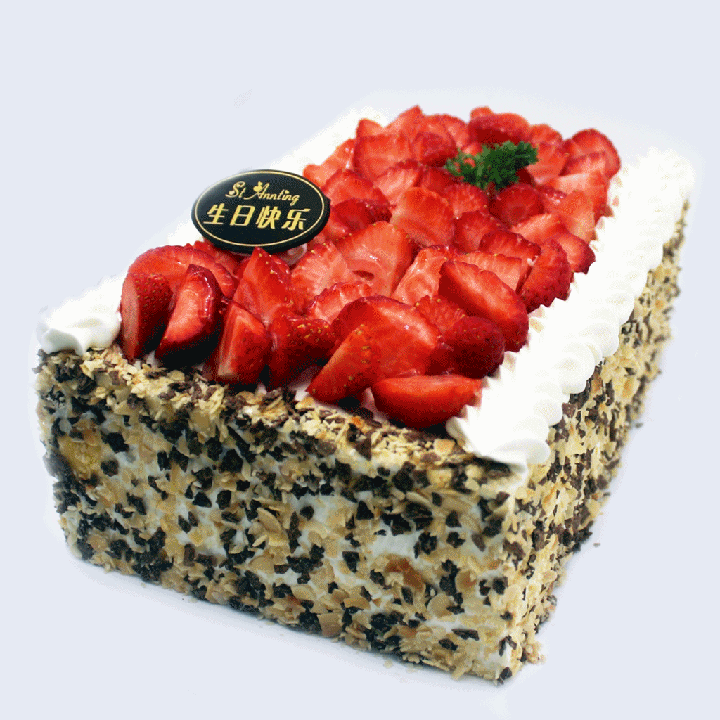 草莓蛋糕*方形(两磅起128元/磅)
