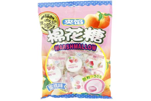 徐福记蜜桃味夹馅棉花糖64g 商品图0