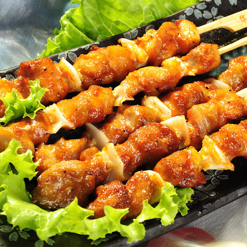 火爆热卖 冷冻食品 骨肉相连 鸡肉串900g 铁板烧烤 方便