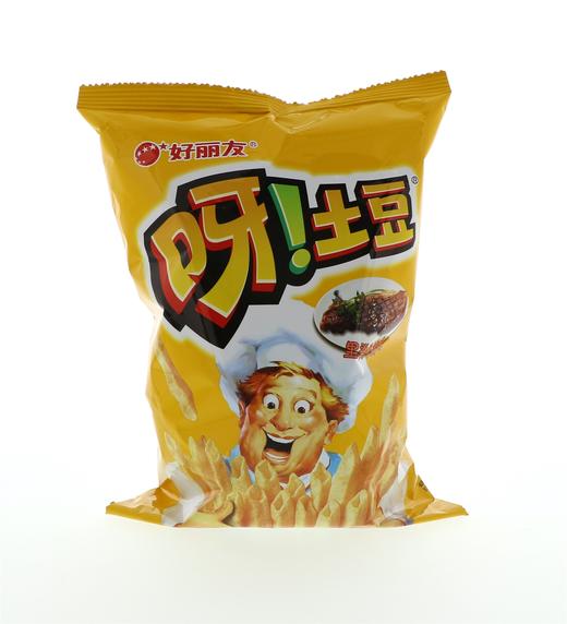 呀土豆薯条袋装70g 里脊牛排味 商品图0