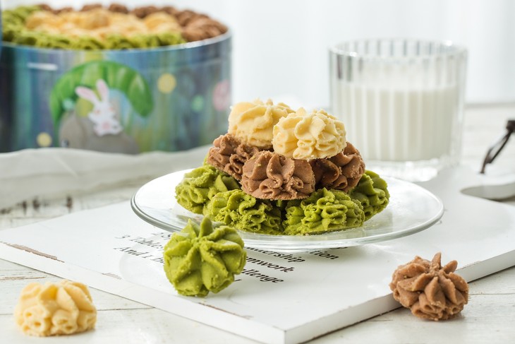 【网红曲奇】akoko云顶小花曲奇 四种口味