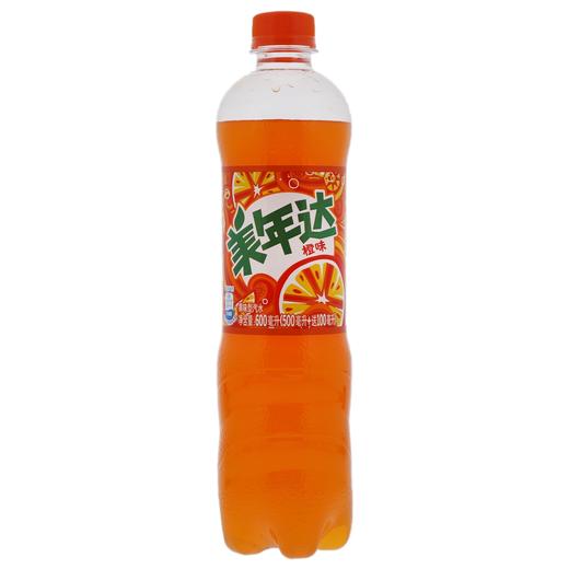 美年达橙味600ml/瓶  商品图0