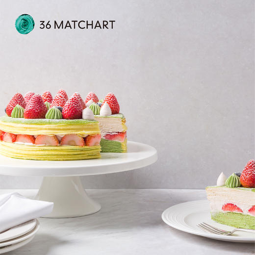 草莓抹茶手作千层， 可选6英寸/8英寸 商品图3