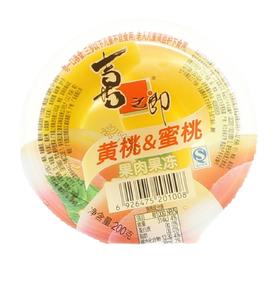 喜之郎果肉果冻(黄桃&蜜桃)200g