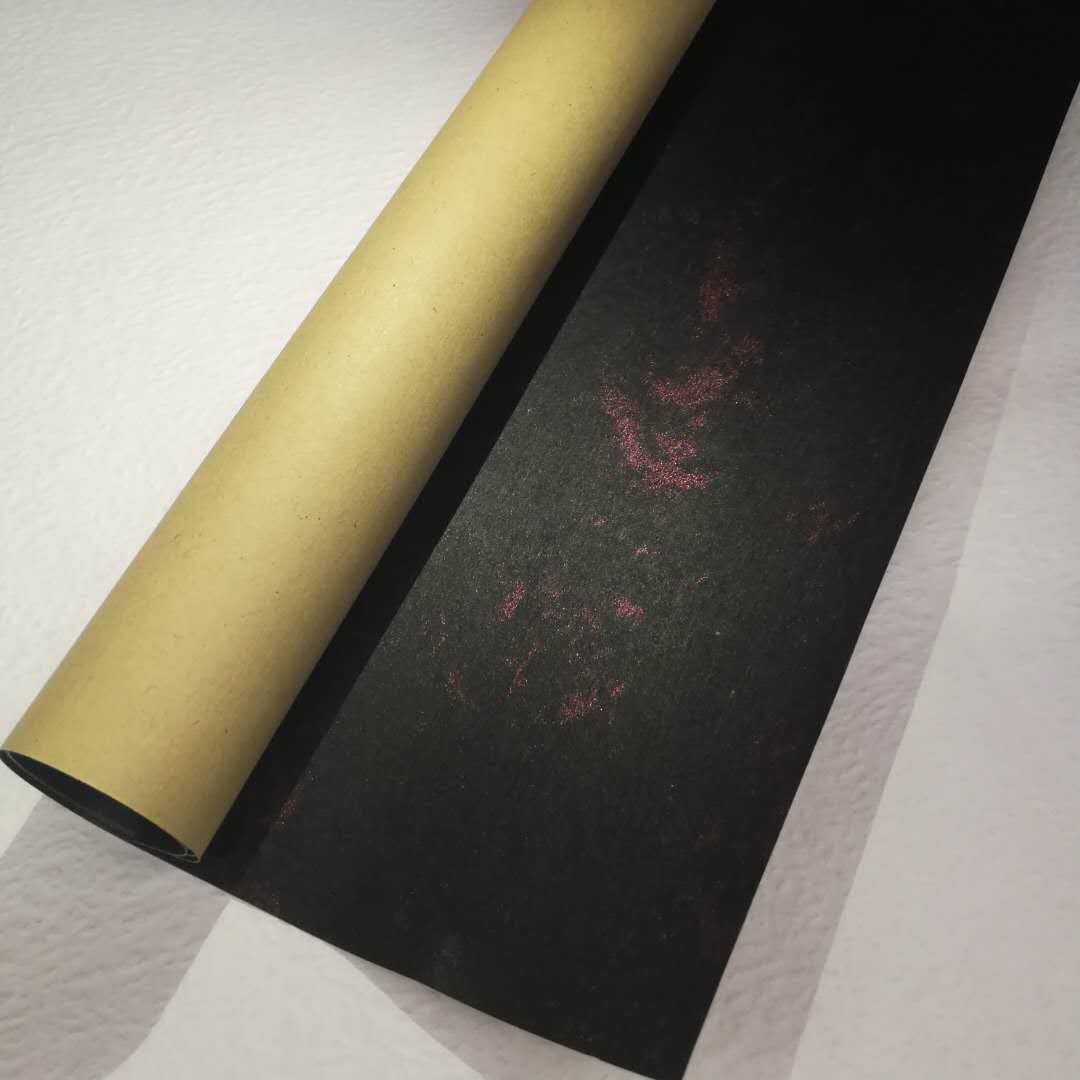 双色西莫印染纸(酒红大理石纹)