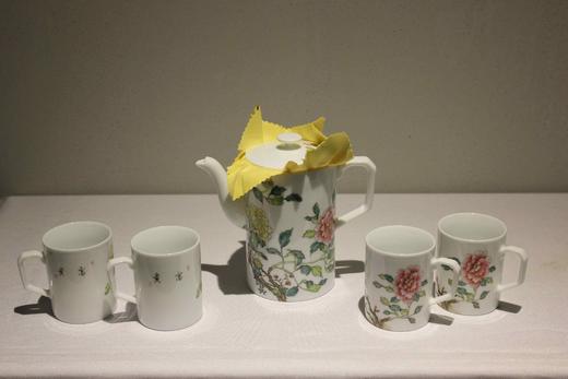 诚德轩花开富贵5头粉彩套组 商品图1