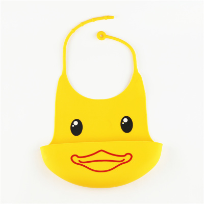 yuecheng悦橙食品级幼儿硅胶围兜儿童围嘴卡通图案