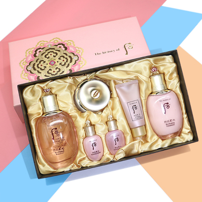 whoo后拱辰享水乳套装 水沄系列6件套盒补水保湿礼盒( s )