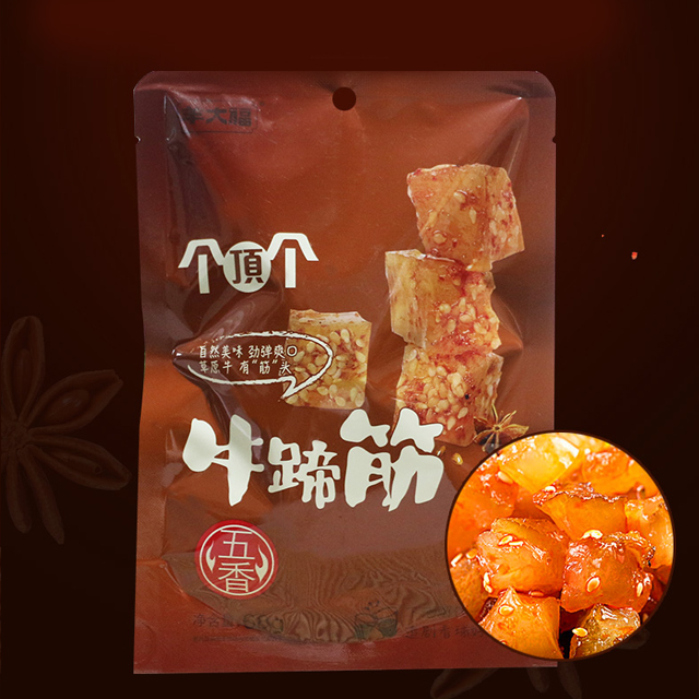 羊大福牛蹄筋68g 五香味休闲零食即食小吃内含小包装