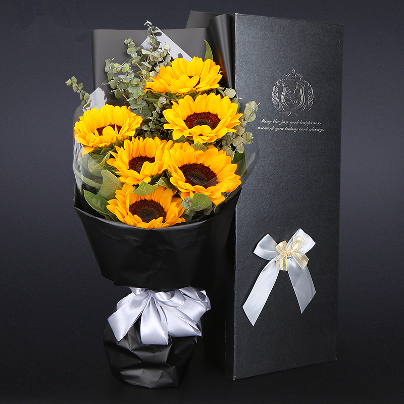 【鲜花】6枝向日葵鲜花礼盒(tyj98)
