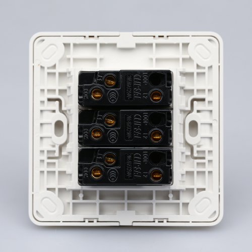 施耐德电气 三位三开三联双控 墙壁电源插座开关面板 16a 轻点 白