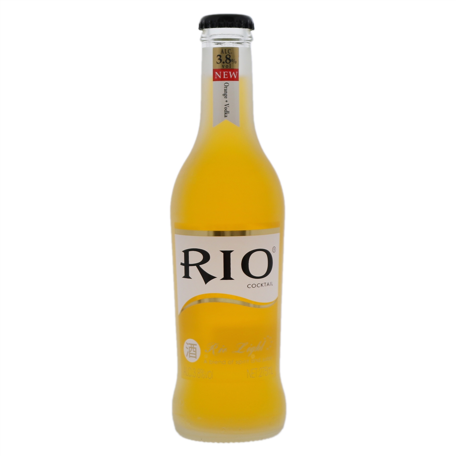 RIO锐澳微醺3.8度香橙伏特加味鸡尾酒（预调酒）275ml