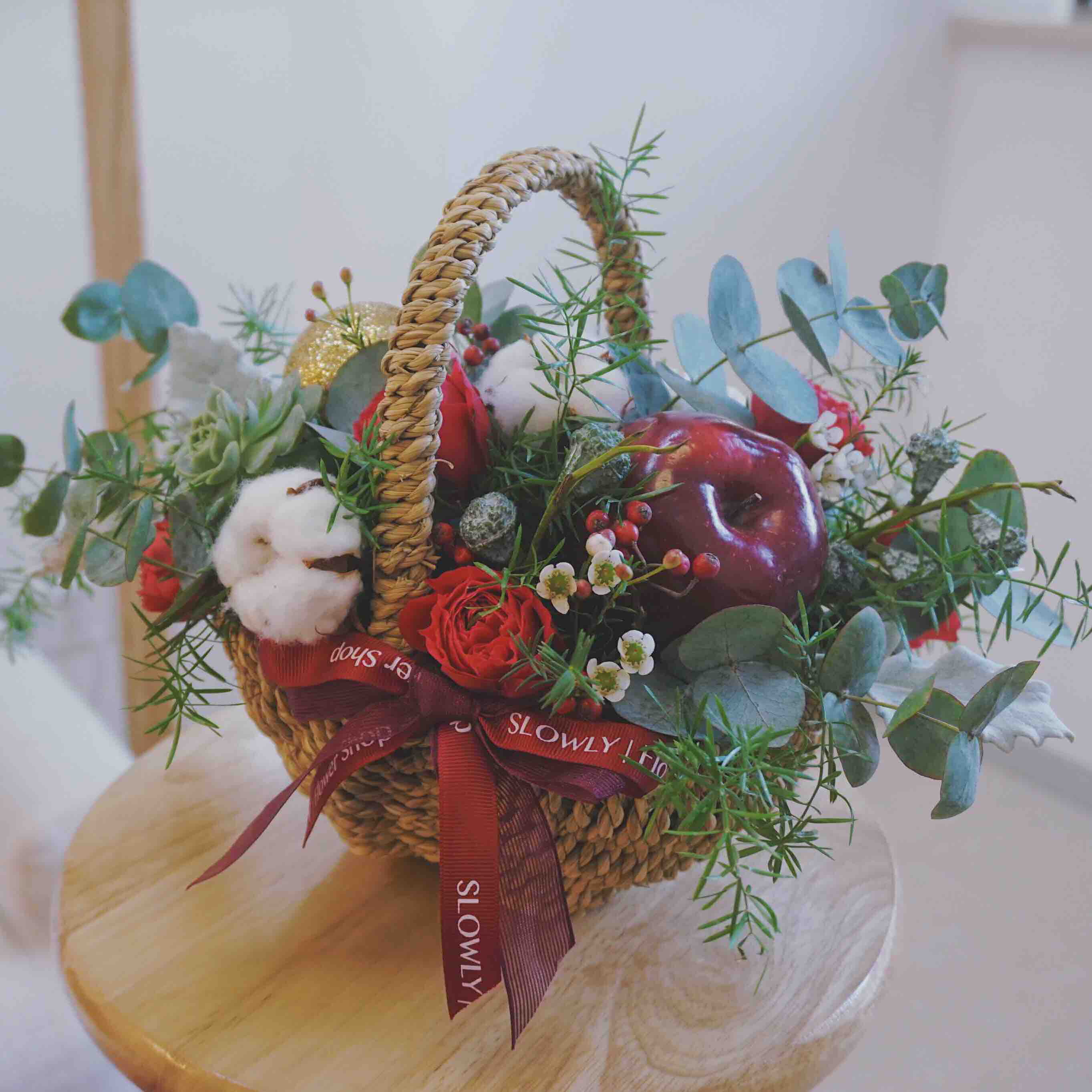 平安夜苹果花篮