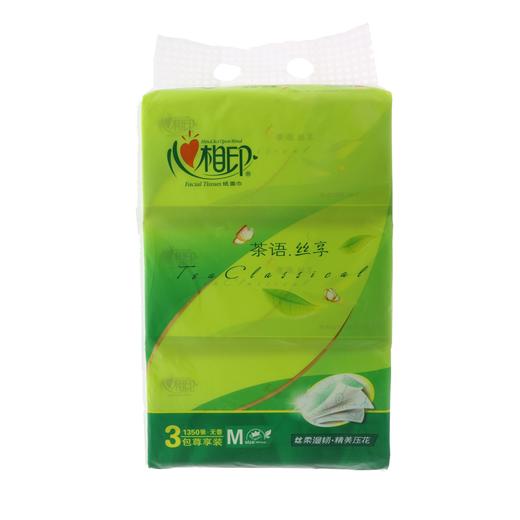 DT32150心相印茶语丝享系列150抽三层面巾纸0张）/包  3包/提 商品图0