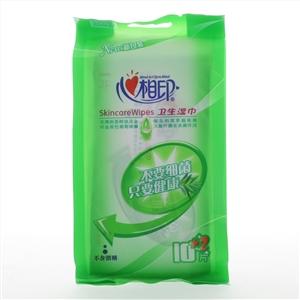 XCA001 心相印卫生系列单片装湿巾10+2片 商品图0