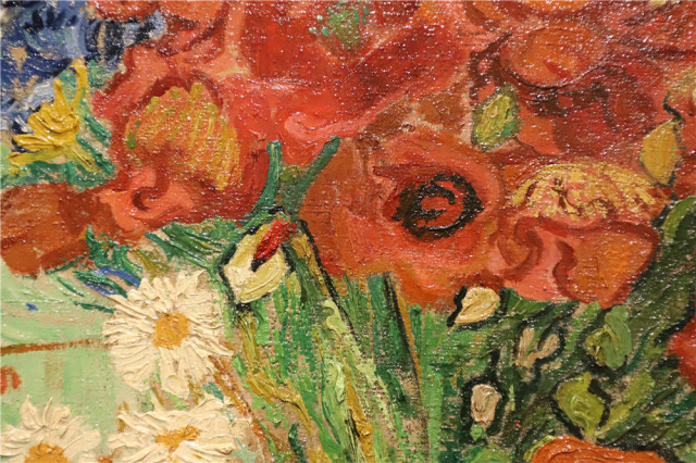 梵高《雏菊与罂粟花,1890