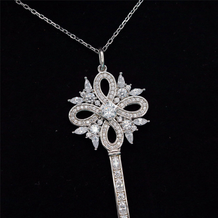 编码tfx60220,蒂芙尼tiffany维多利亚钥匙925纯银项链