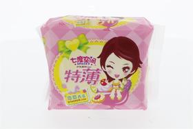 七度空间透气特薄爽爽表层日用卫生巾245mm10片