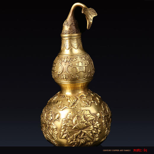 朱炳仁铜 黄铜满堂富贵葫芦 家居饰品摆件 铜工艺品 礼品