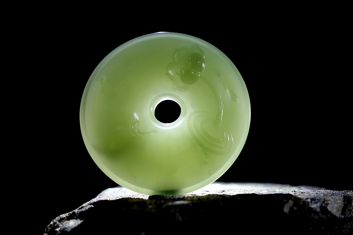 【玩品】【莲韵】和田青玉