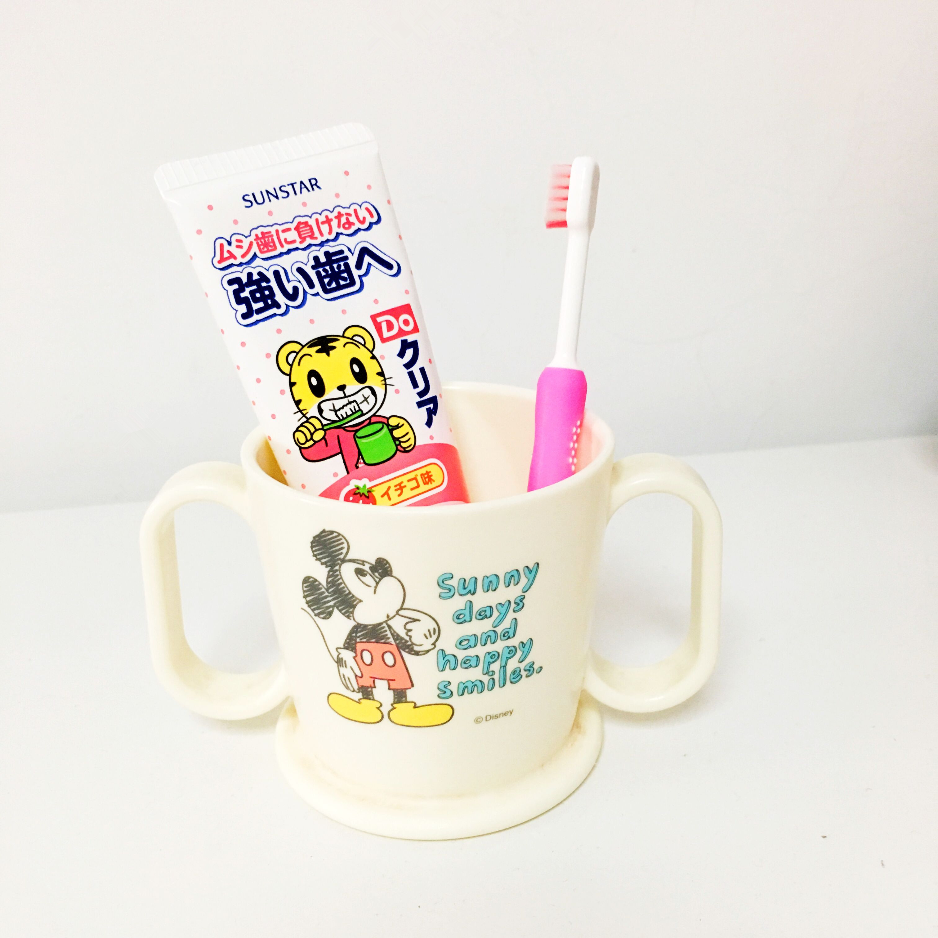 日本sunstar巧虎儿童牙膏