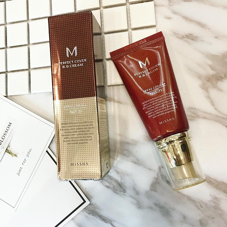韩国missha谜尚bb霜50ml 迷尚完美裸妆遮瑕滋润隔离bb