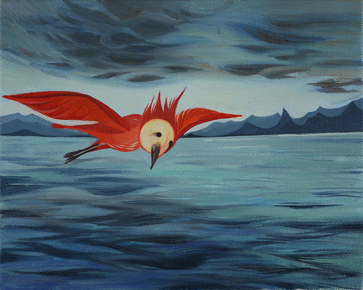 毛过油画作品《无题》