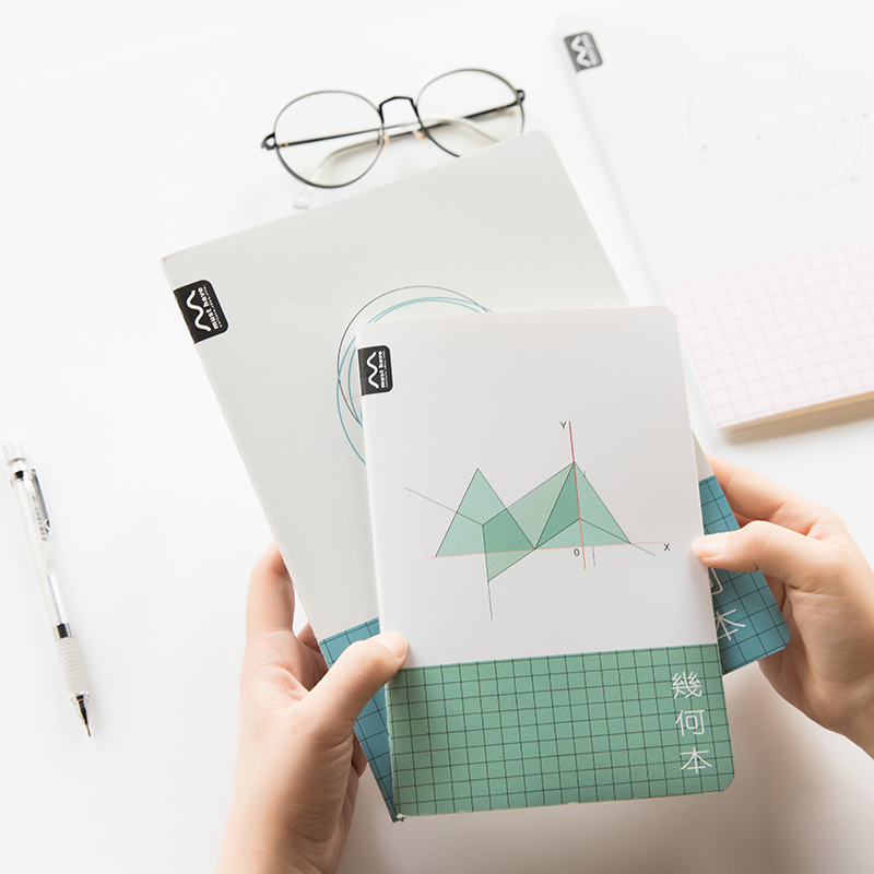 本小姐 简约b5/a5绘图几何本 学生课堂数学做图本 网格内页笔记本
