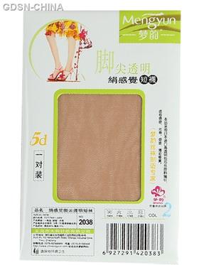 绢感觉脚尖透明短袜