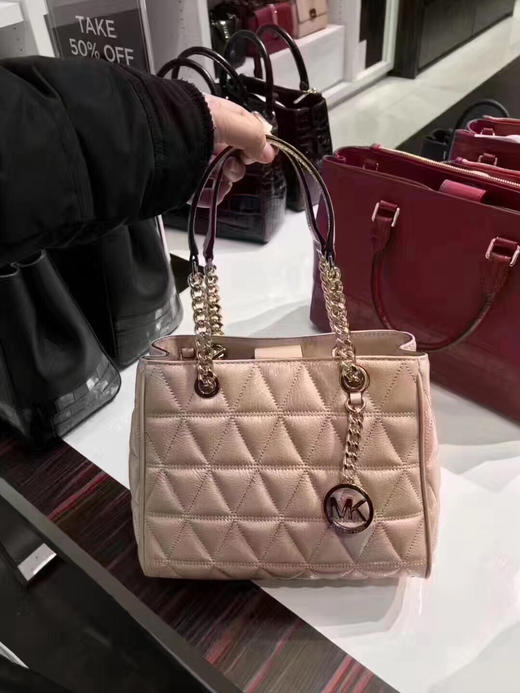 mk 菱格纹系列戴妃包耳朵包