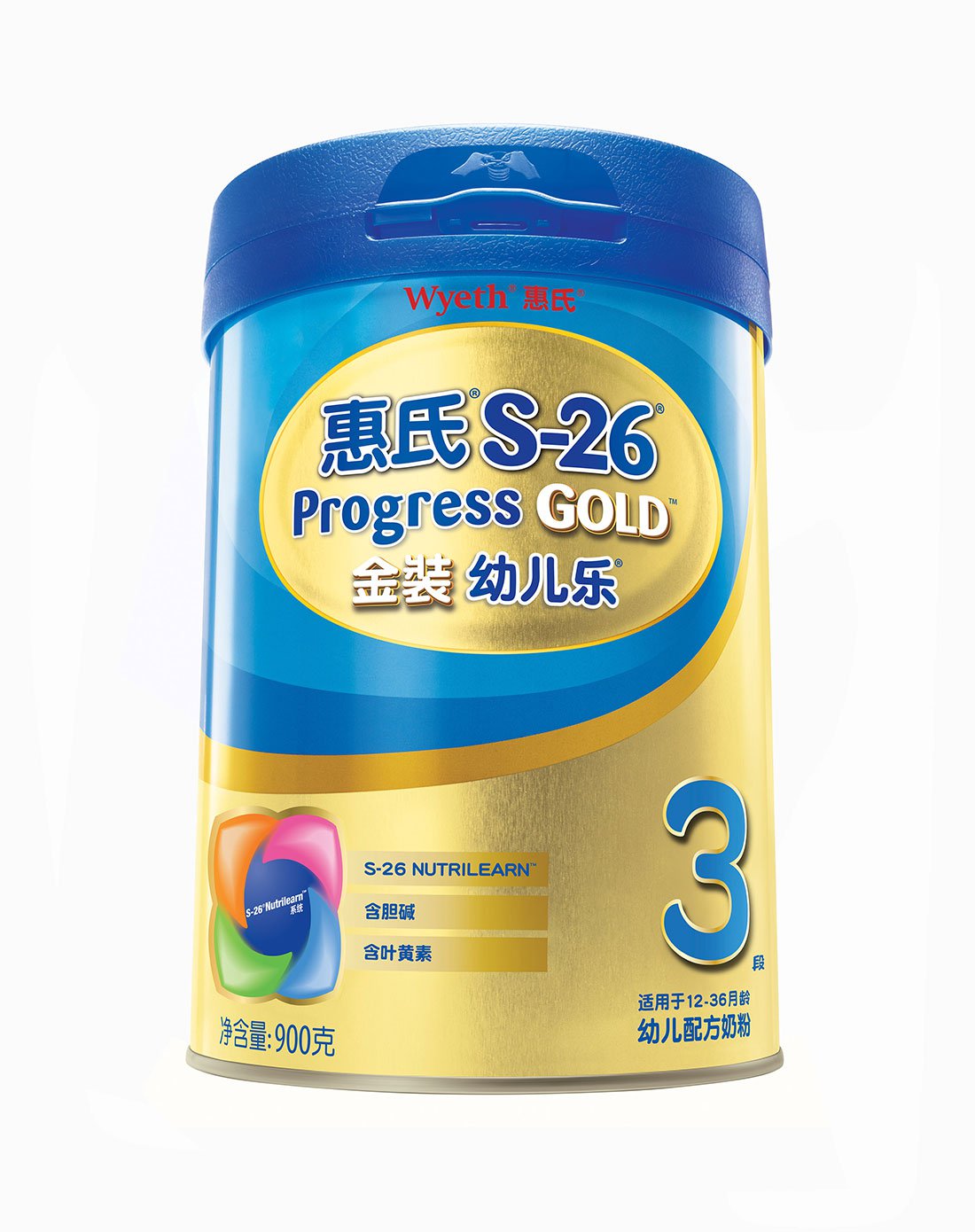 惠氏s-26金装幼儿乐3段900g(旗舰版)