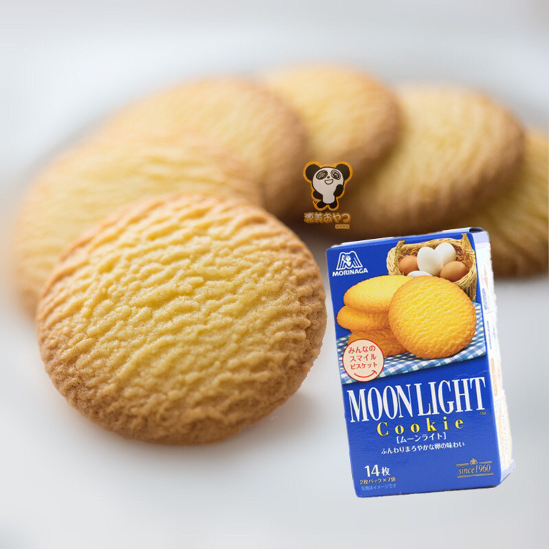 日本进口 森永moonlight 月光鸡蛋小麦牛油曲奇饼干170g