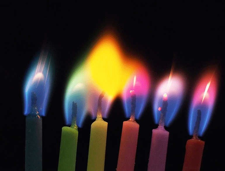 黑池彩焰蜡烛 / 6支