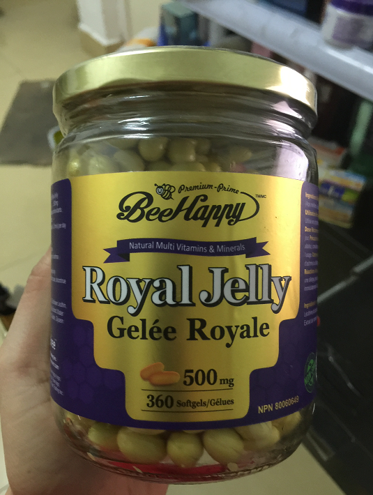 bee happy royal jelly蜂王浆胶囊500mg 180粒
