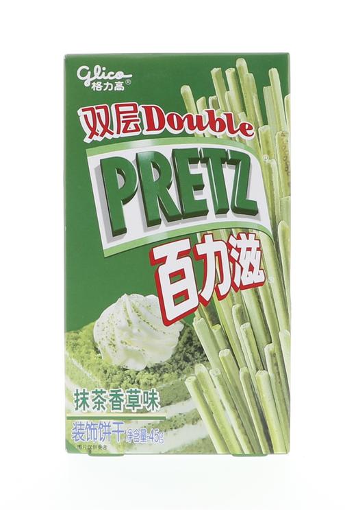 格力高双层百力滋抹茶香草味装饰饼干45g 商品图0