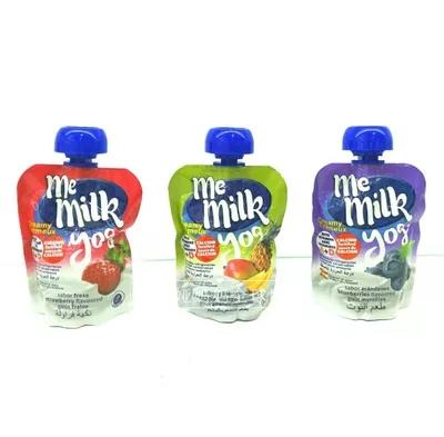 【两袋装】西班牙me milk常温贵族吸吸乐小酸奶草莓芒果菠萝味 商品图0