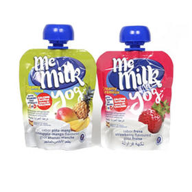 西班牙Me Milk 新版果味酸奶草莓和芒果菠萝组合18个一箱装