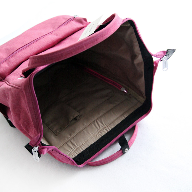 原厂日本乐天anello双肩包麻衣帆布男女书包/旅行包 七天无理由退换!