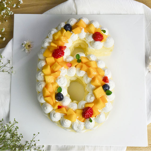 数字裸蛋糕(单字)