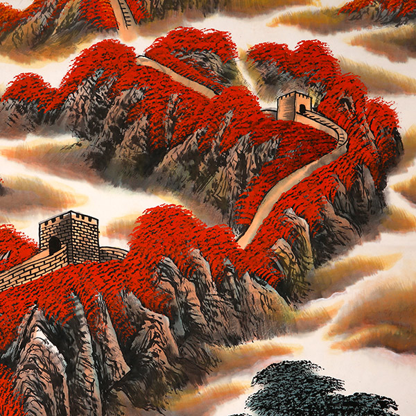 长城雄风 中国风水画