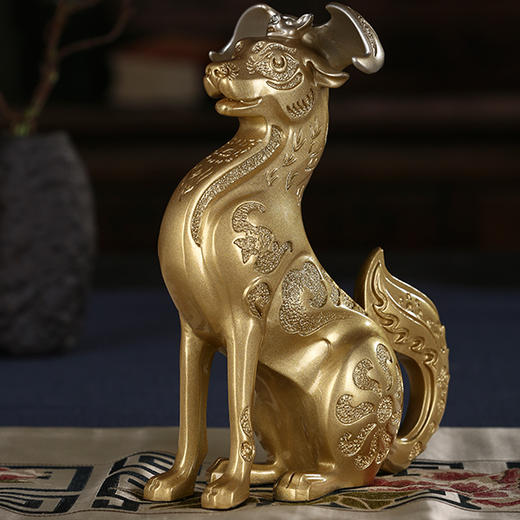 财犬旺福 狗年黄铜摆件 前十名下单送2尊旺财狗铜摆件