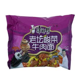 康师傅老坛酸菜牛肉面117克/袋24袋/箱