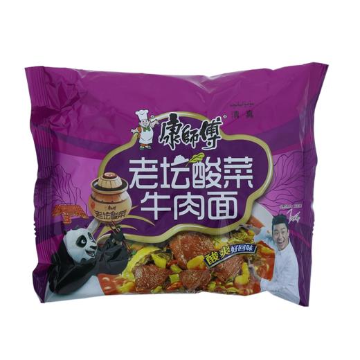 康师傅老坛酸菜牛肉面117克/袋24袋/箱 商品图0