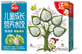 思念儿童成长水饺鳕鱼海苔210g