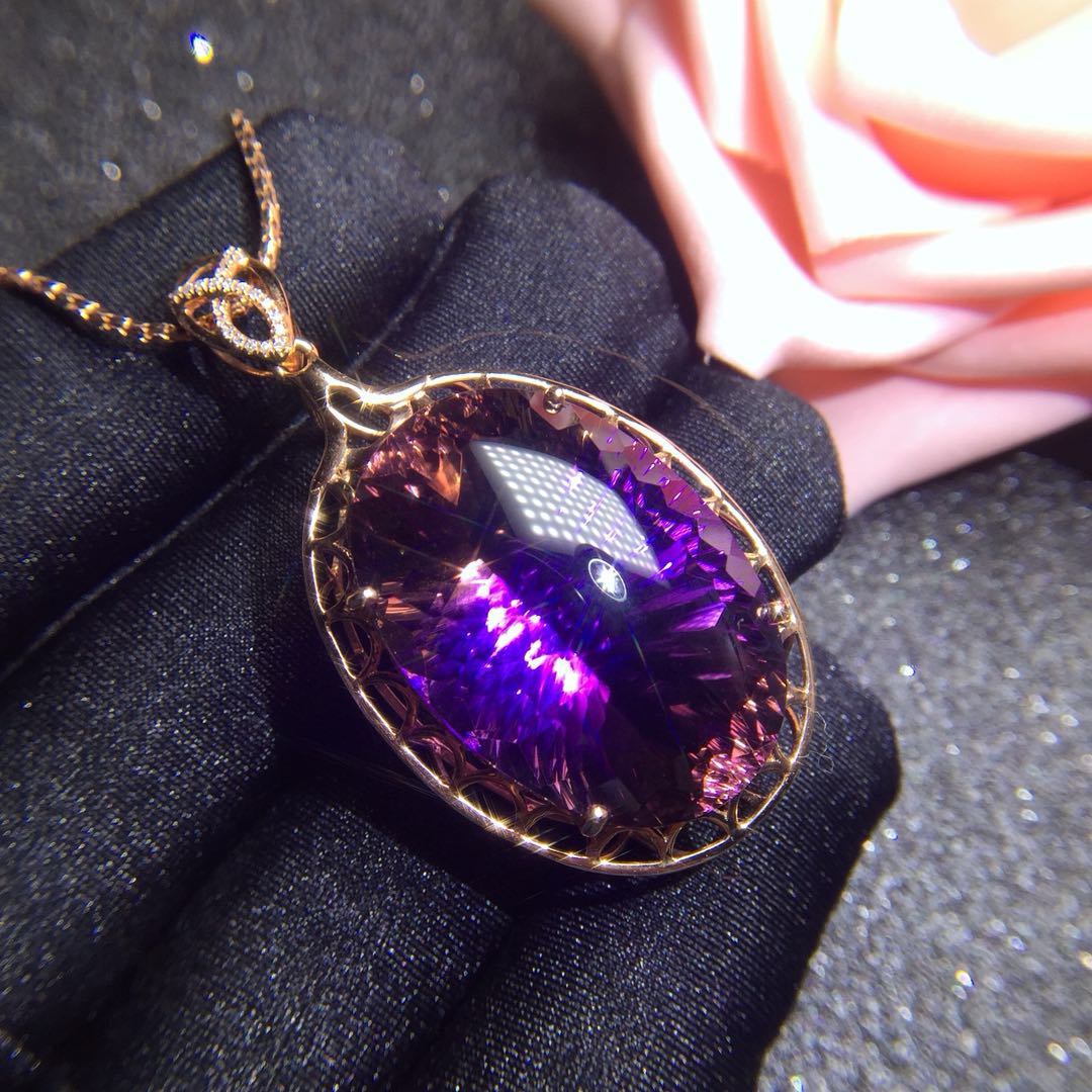 【54702】紫黄晶吊坠