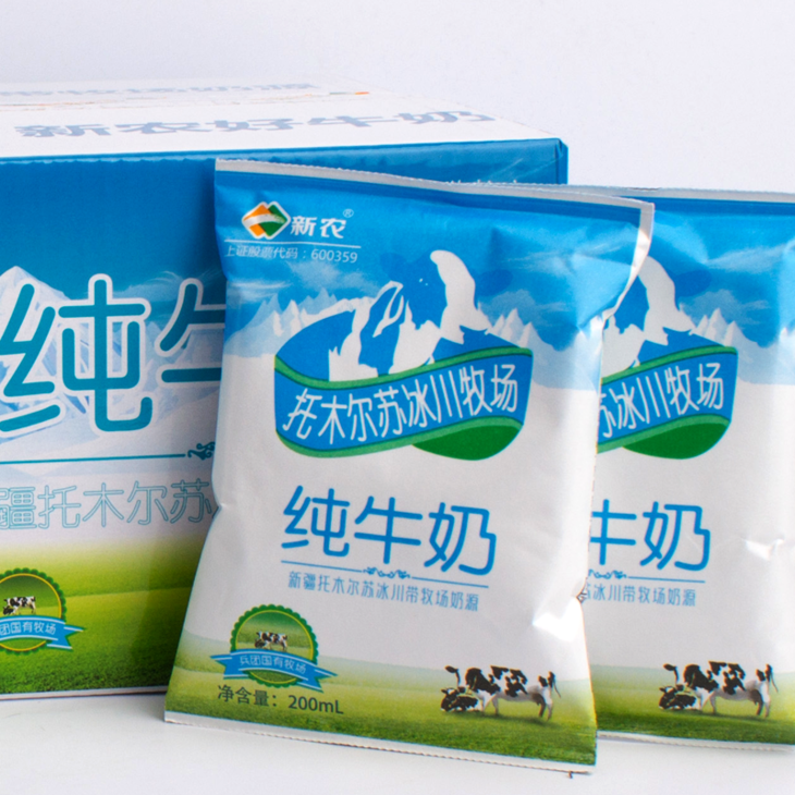 新农纯牛奶/10元3袋