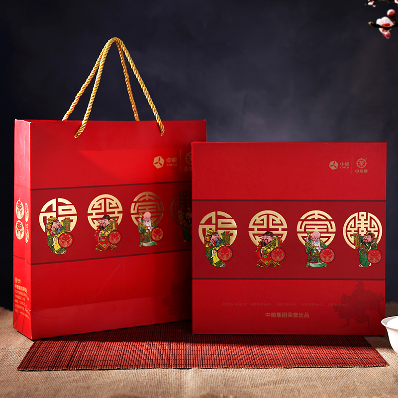 中粮 中茶 福禄寿喜普洱礼盒400g