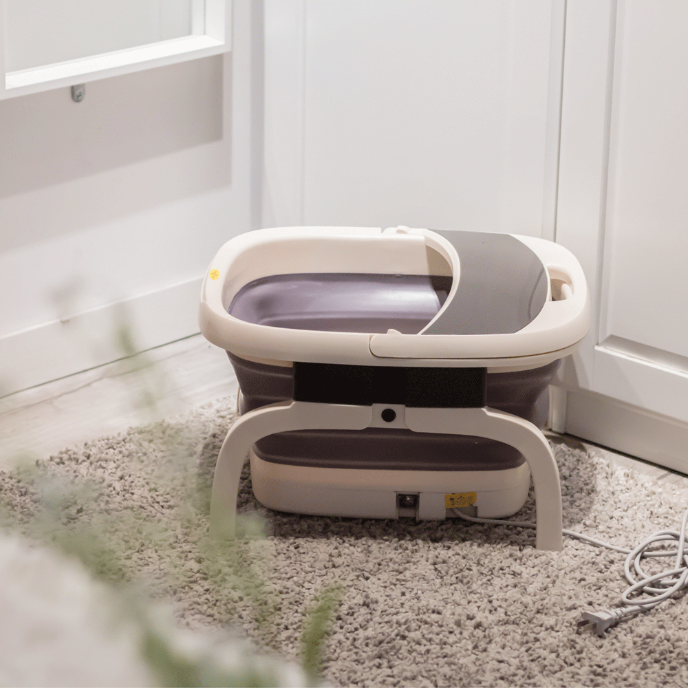 【在家也能做足疗spa】朗欣特全自动加热足浴盆 折叠收纳丨书单好物