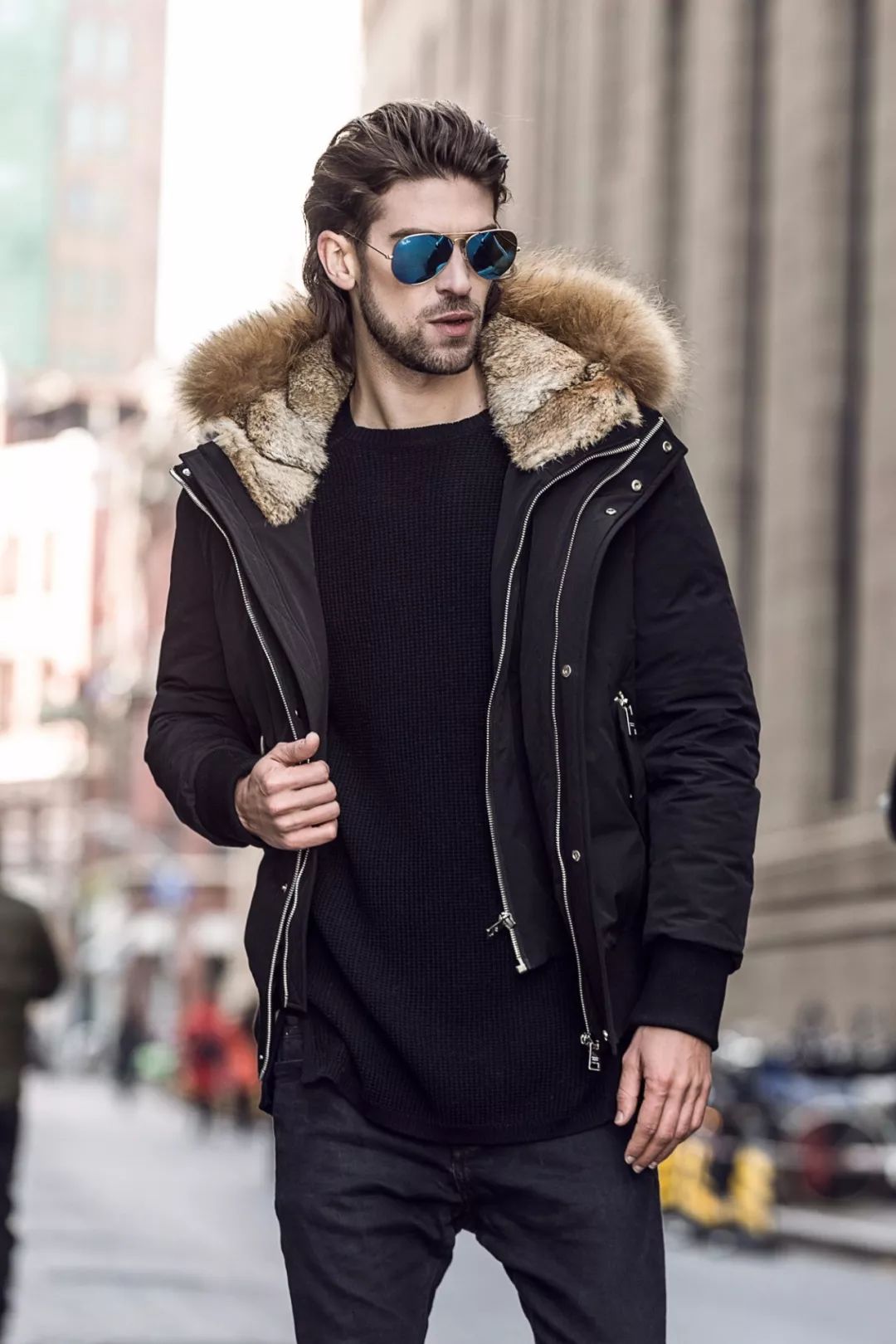 重磅顶尖牛货,颠覆性的高端极品,元单男士parka风雪皮毛羽绒服