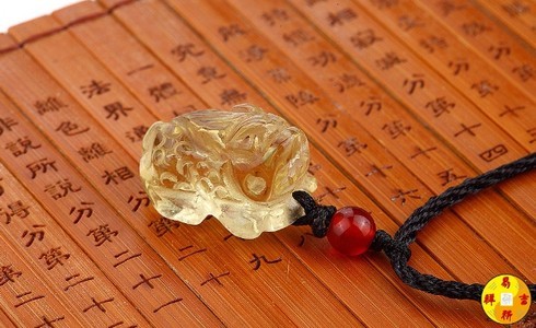 董易奇 黄晶貔貅旺偏财招财挂件吊坠男士佩戴礼物易祈吉祥物